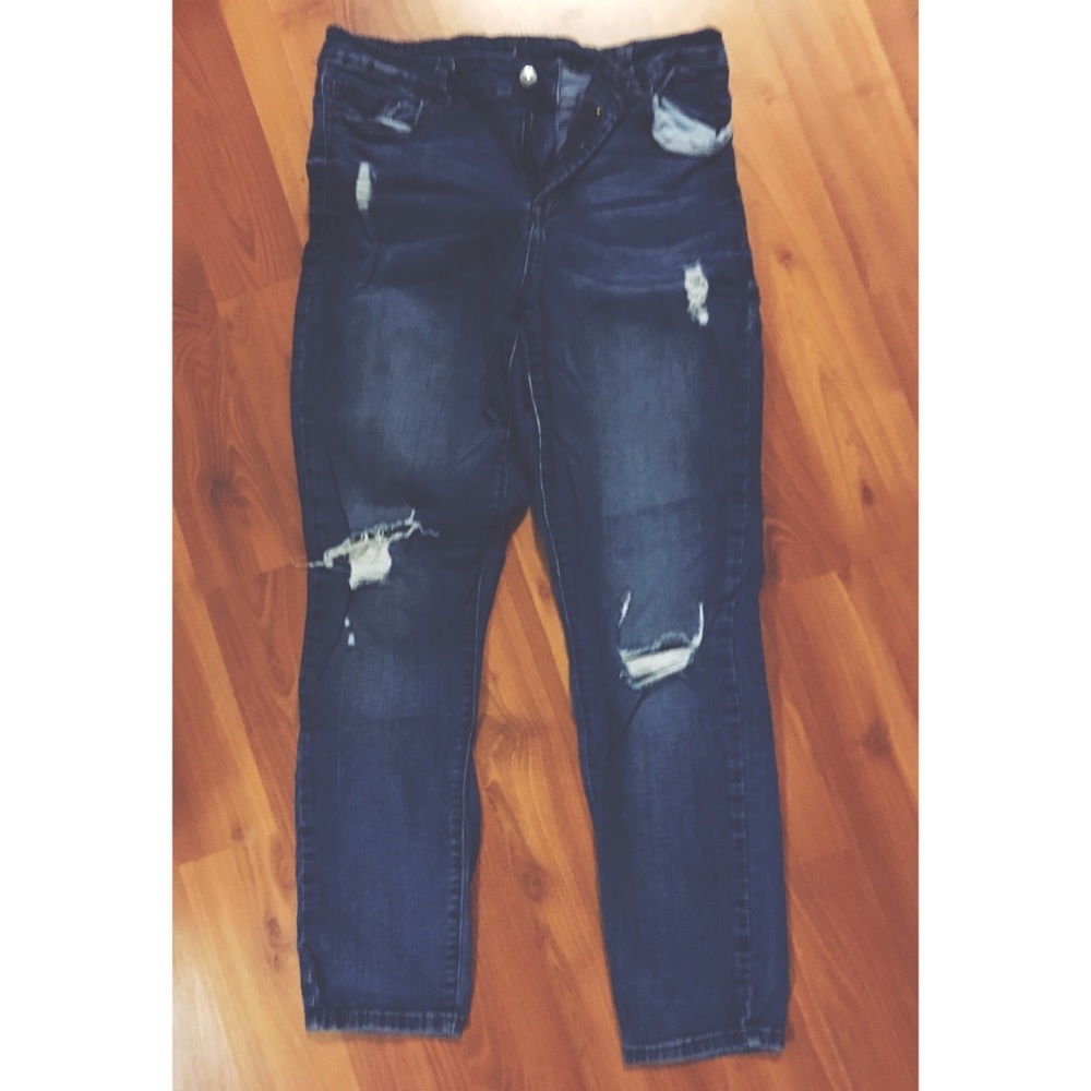 Distressed denim